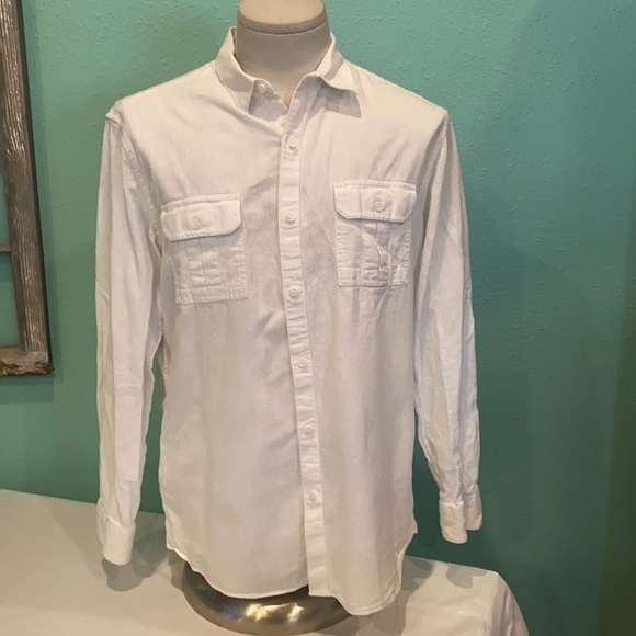 Marc Anthony linen button down shirt. Size L - Picture 1 of 5